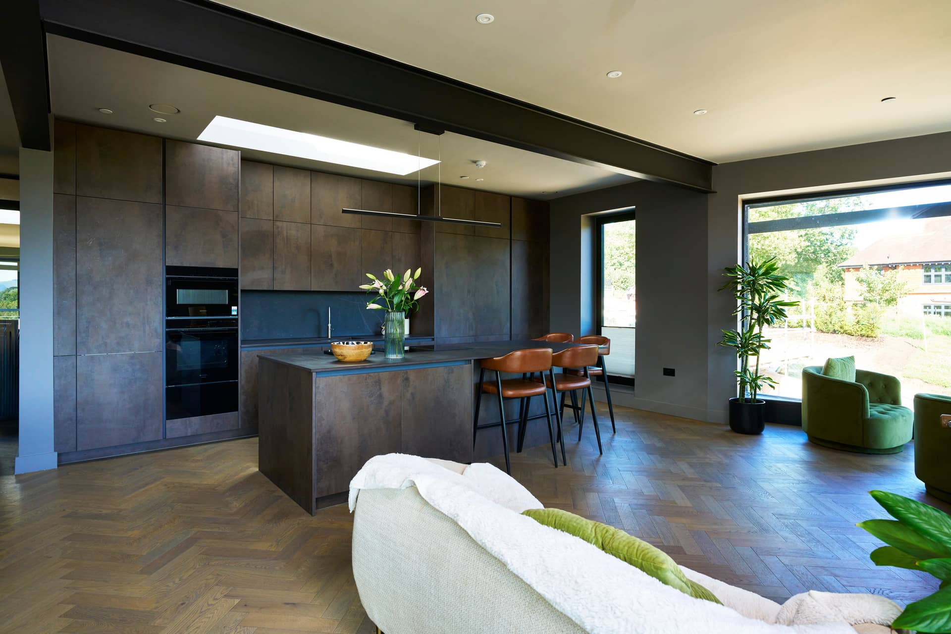 Whelan Metallic Kitchen — bespoke kitchen in Haslemere, Surrey by Kraus Interiors